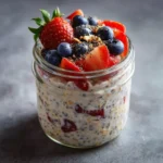 health benefits of overnight oats breakfast jar