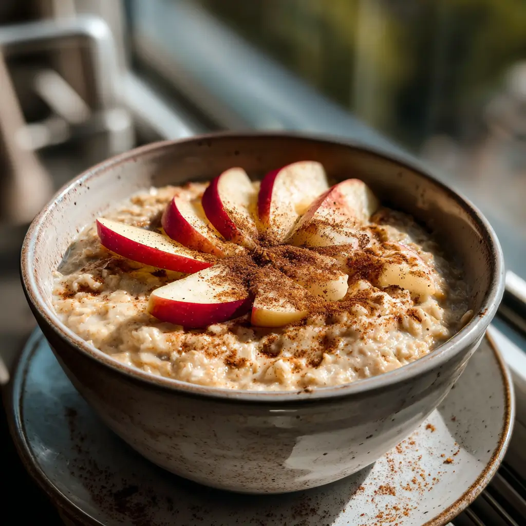 apple cinnamon diabetic oats sugar-free breakfast