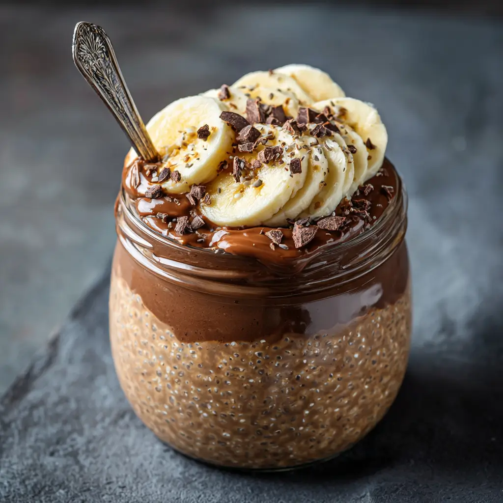 chocolate peanut butter high protein overnight oats for athletes