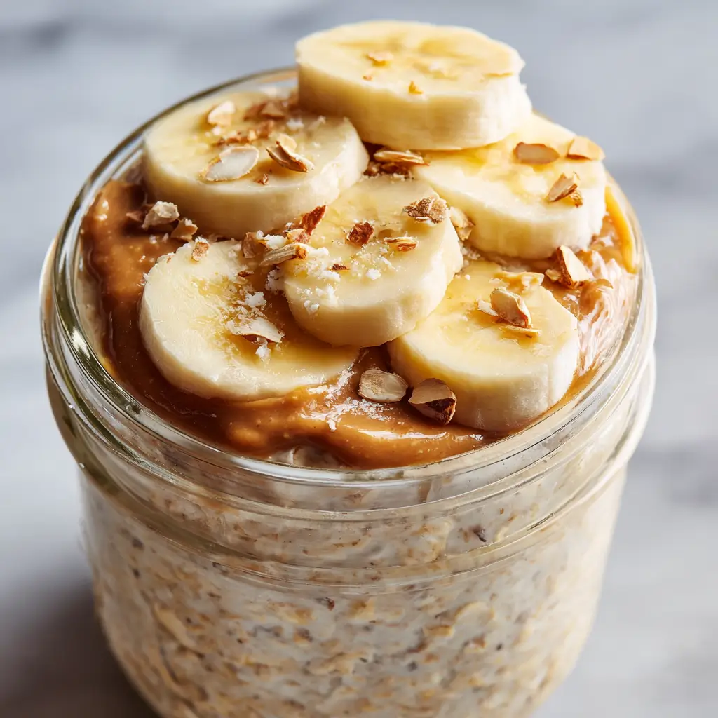gluten free dairy free overnight oats in a glass jar