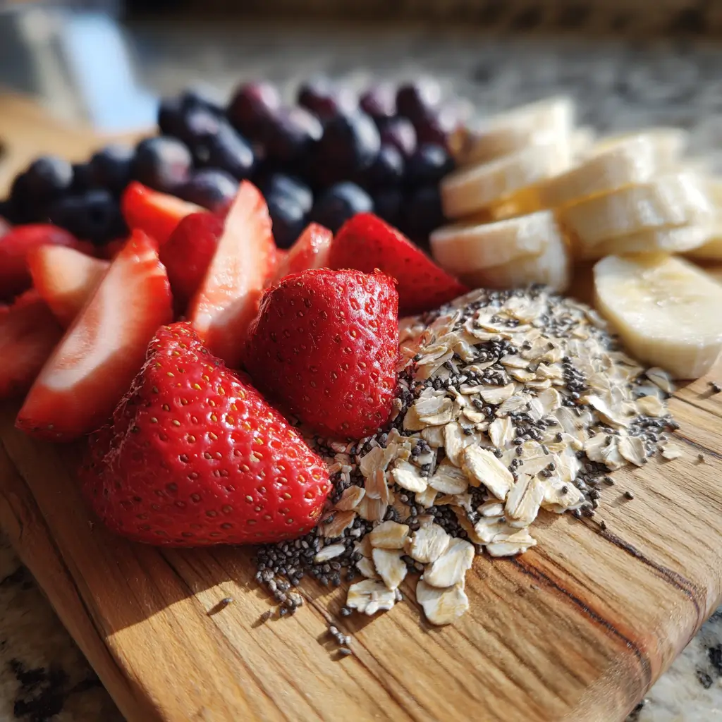 Gluten free oats ingredients for kid friendly overnight oats