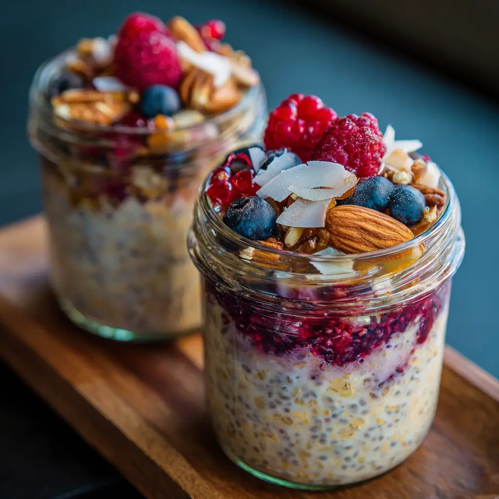 oats pre workout toppings with berries and coconut