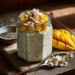 creamy coconut chia paleo oats breakfast