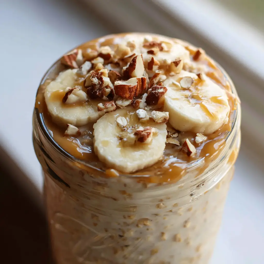 naturally sweetened banana overnight oats dairy free