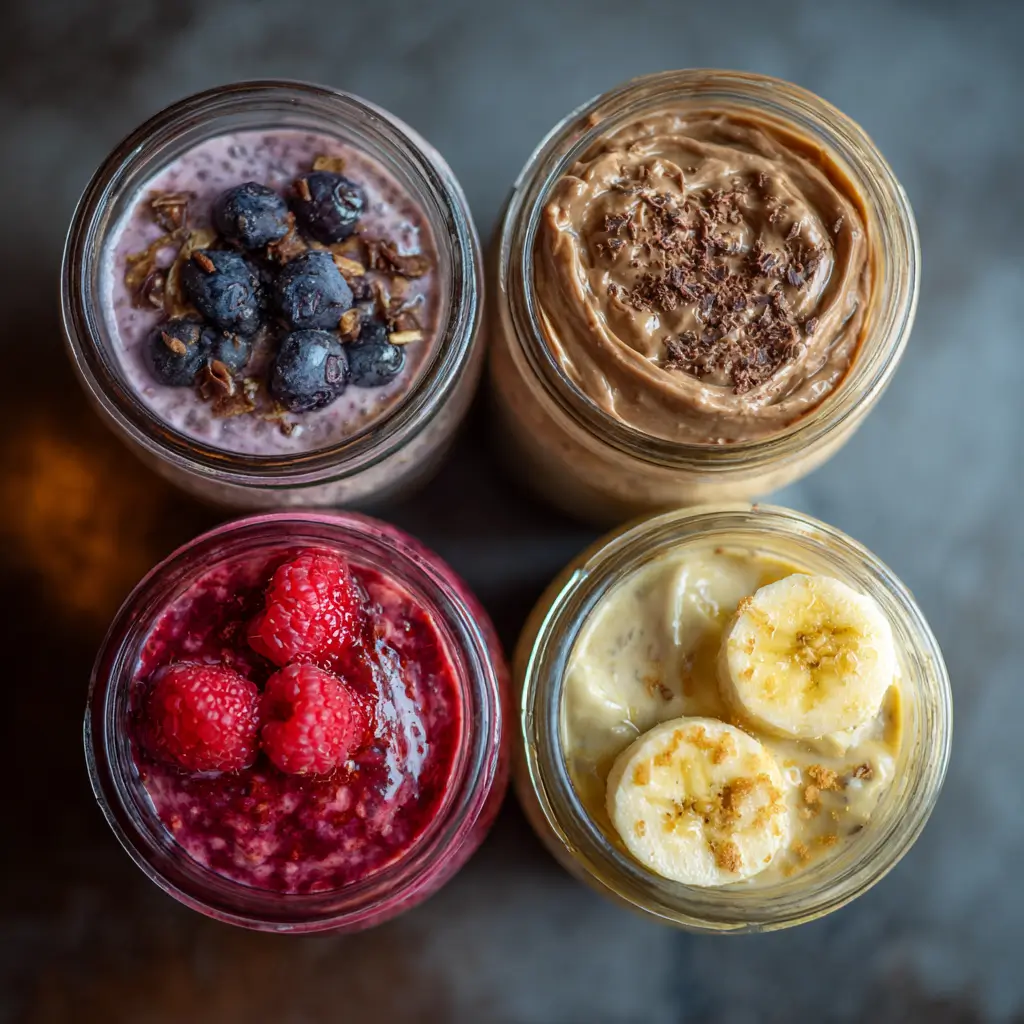 flavor variations of overnight oats without yogurt