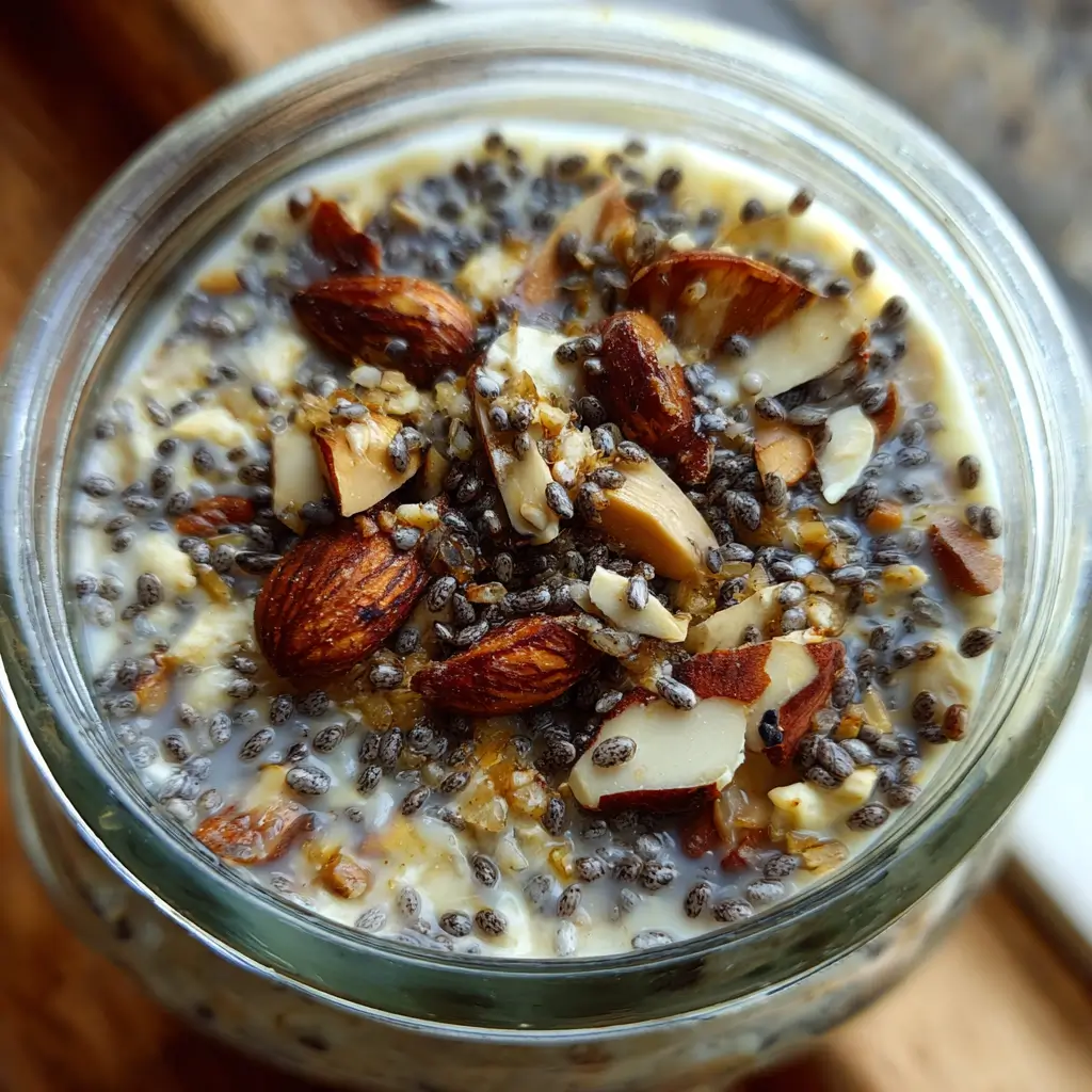 paleo overnight oats recipe with chia and coconut